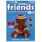 Leisure Arts Crochet Friend Kit, Gingerbread, 8", Complete Crochet kit, Learn to Crochet Animal Starter kit for All Ages, Includes Instructions, DIY amigurumi Crochet Kits